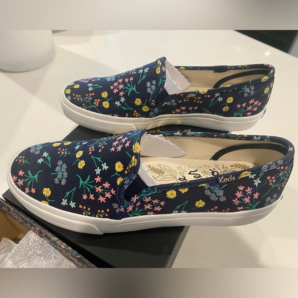 Keds Rifle Paper Slip-Ons 7.5 BNIB